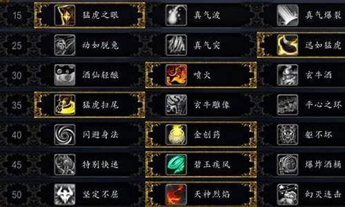 武僧技能选择_wow武僧技能